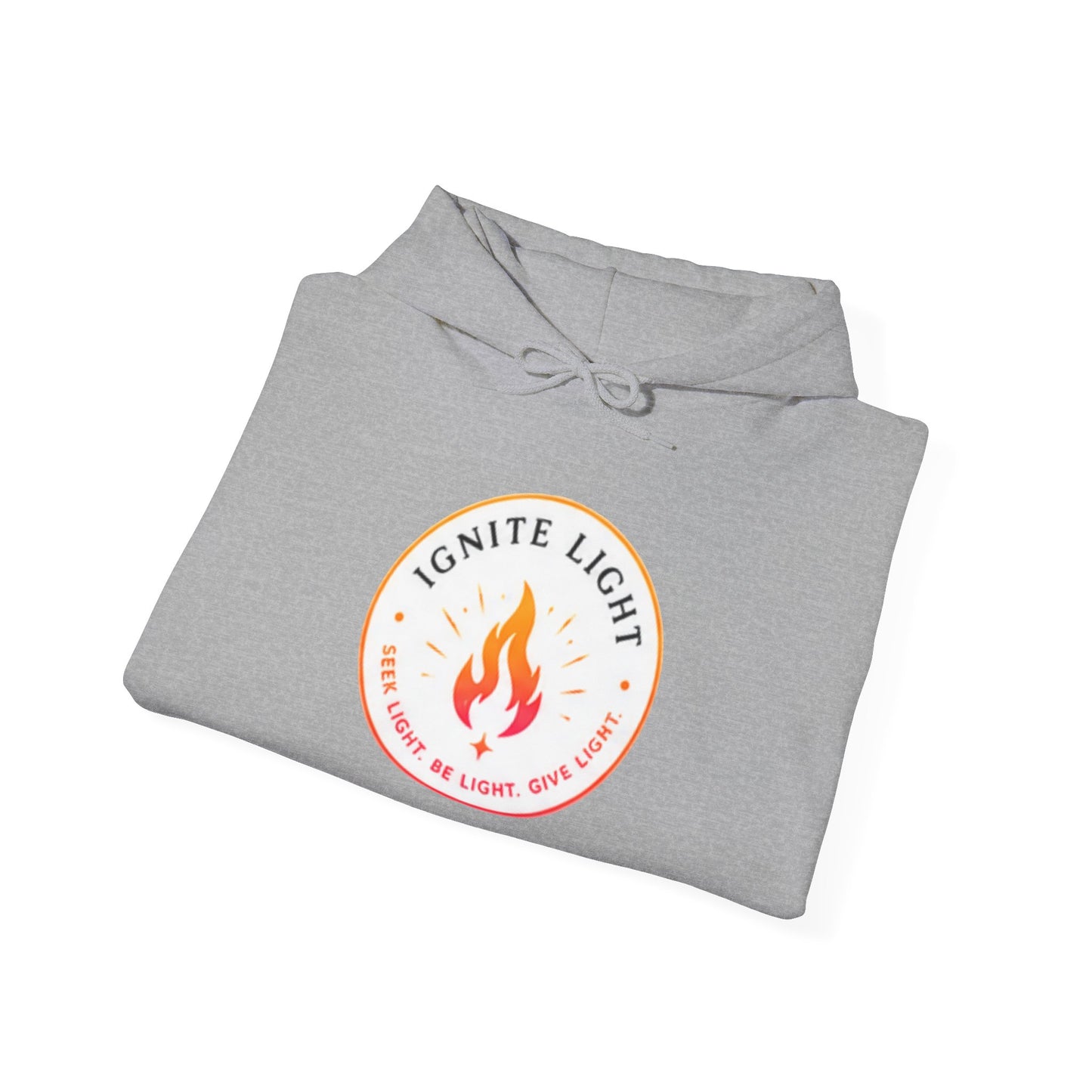 Ignite Light flame logo Stay Lit hoodie | Hooded Sweatshirt