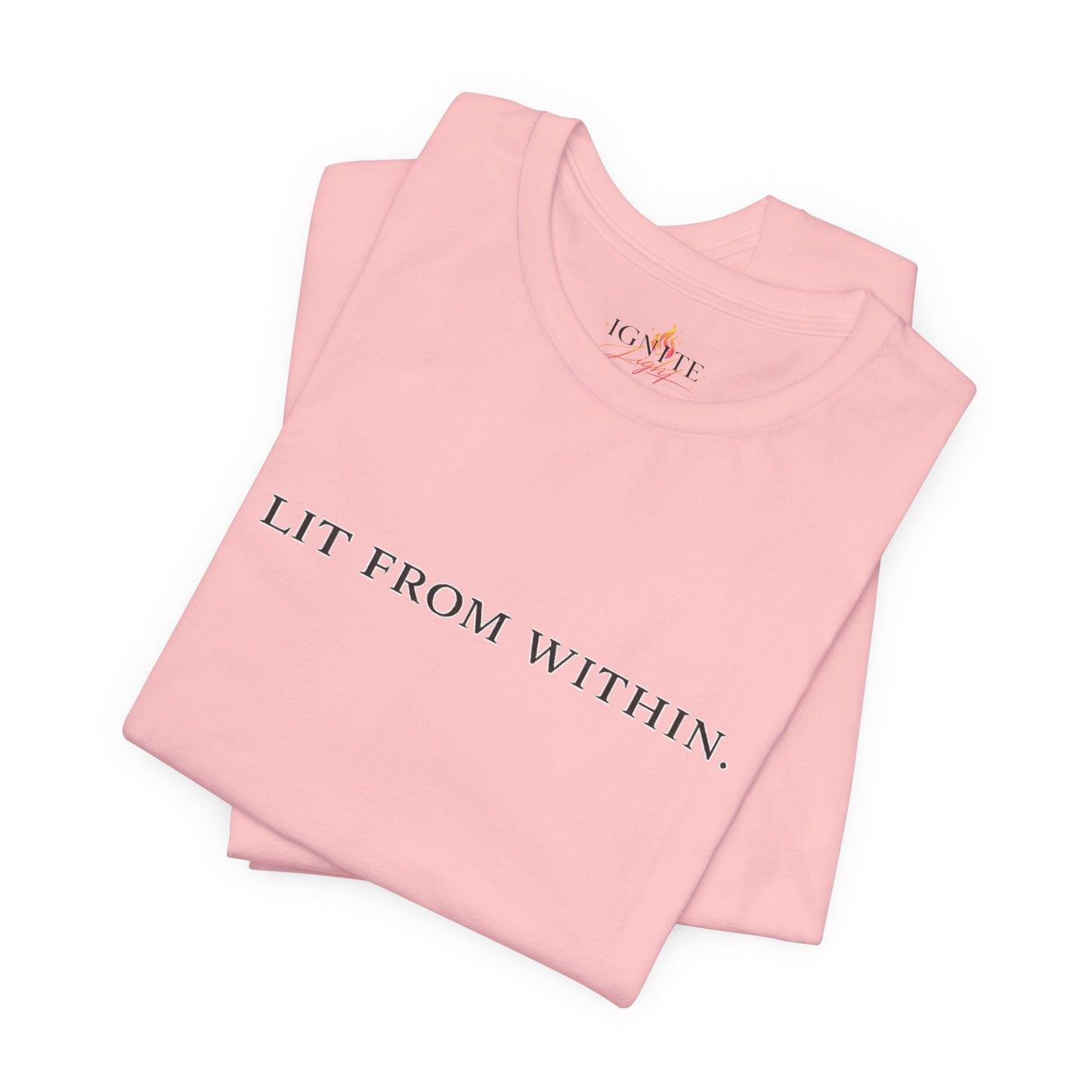 Lit From Within Tee – Minimal Inspirational White T-Shirt