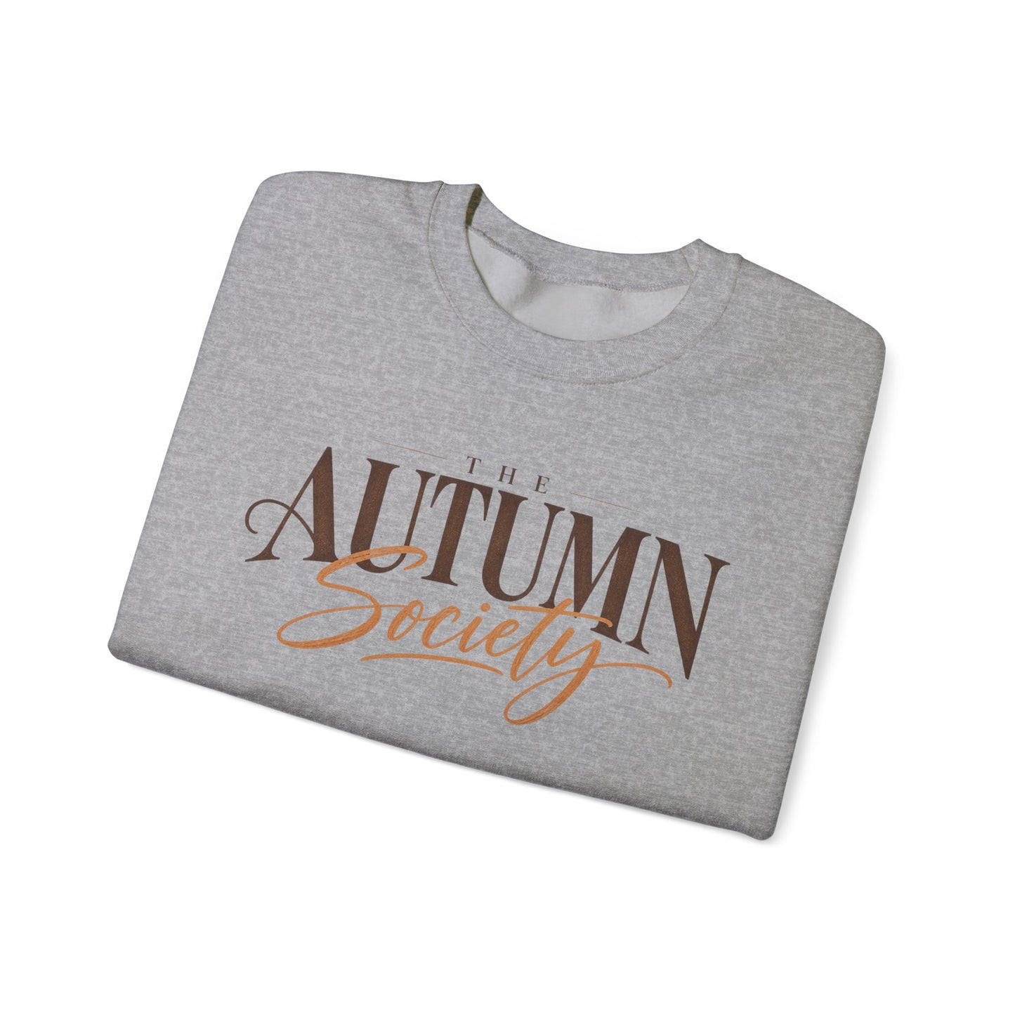 Autumn Society Crewneck Sweatshirt — Cozy Fall Graphic Pullover