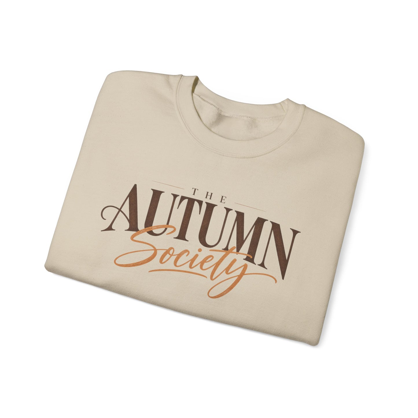 Autumn Society Crewneck Sweatshirt — Cozy Fall Graphic Pullover
