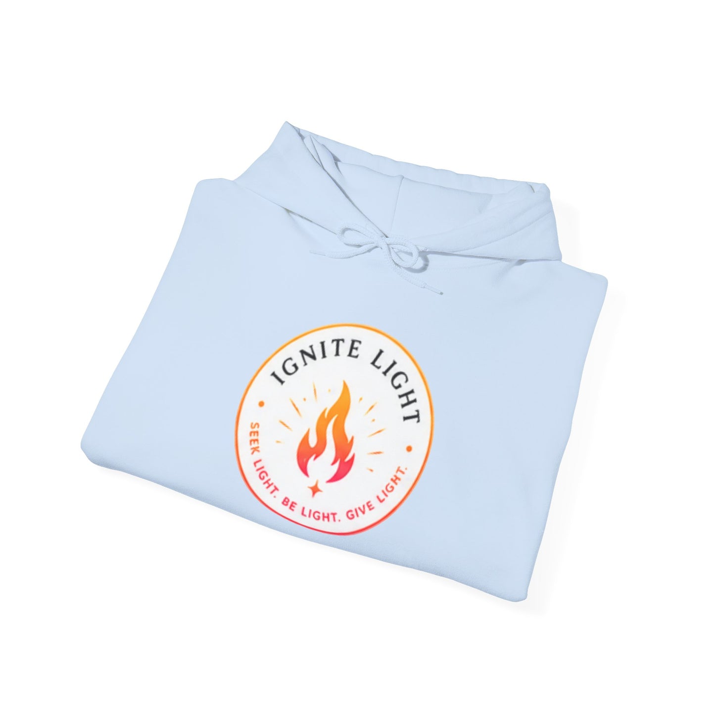 Ignite Light flame logo Stay Lit hoodie | Hooded Sweatshirt