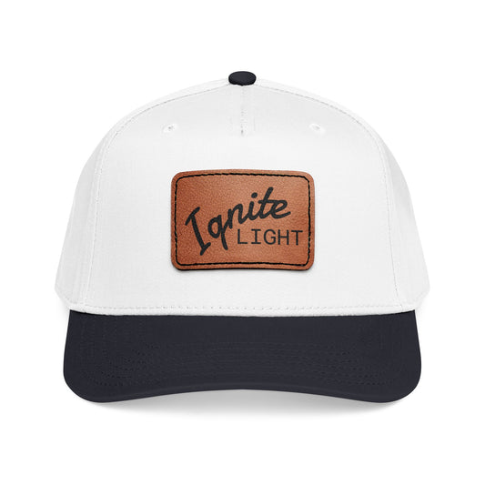 Ignite Light- Leather Patch Baseball Cap