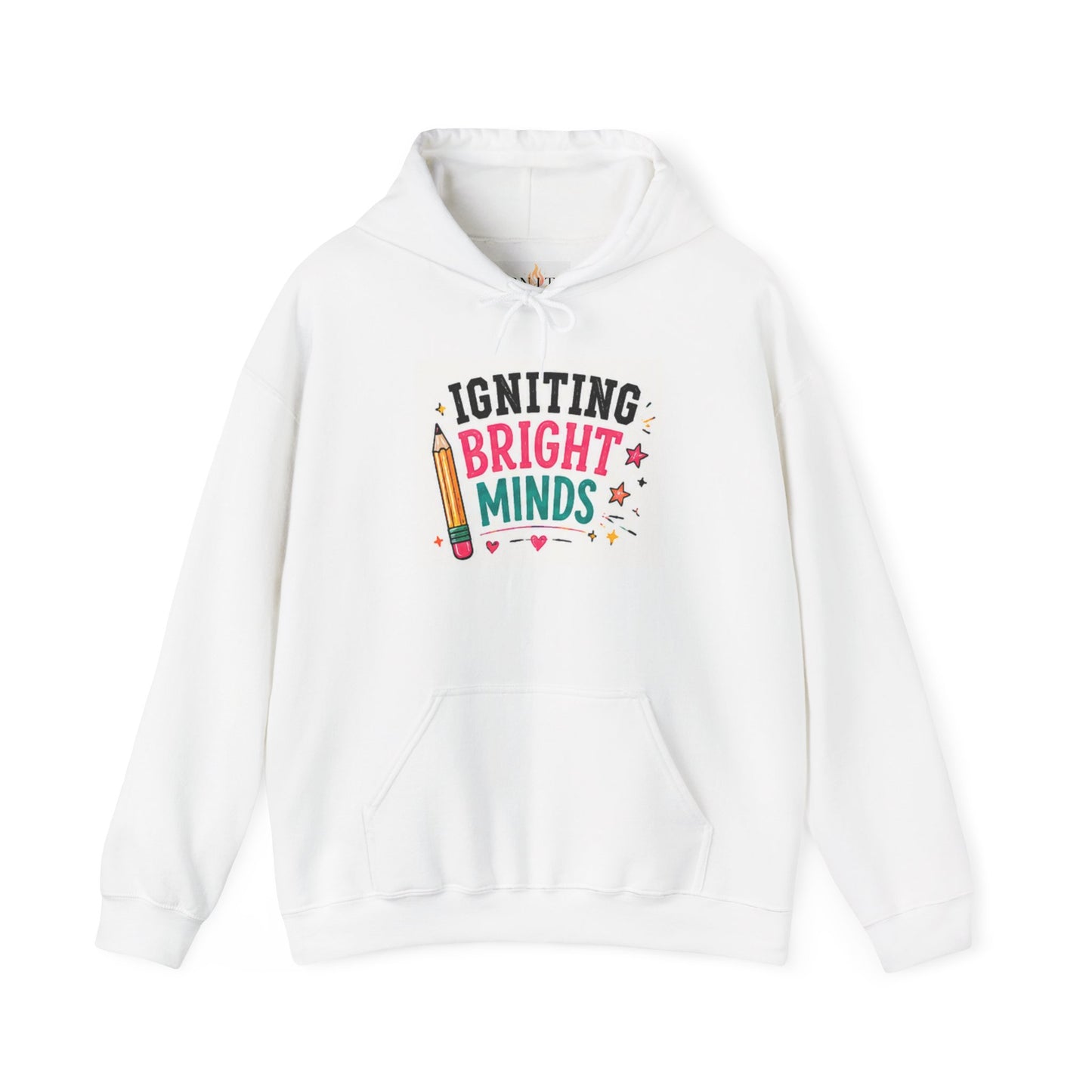 Igniting Bright Minds Pencil Graphic Hoodie | Teacher Appreciation, School