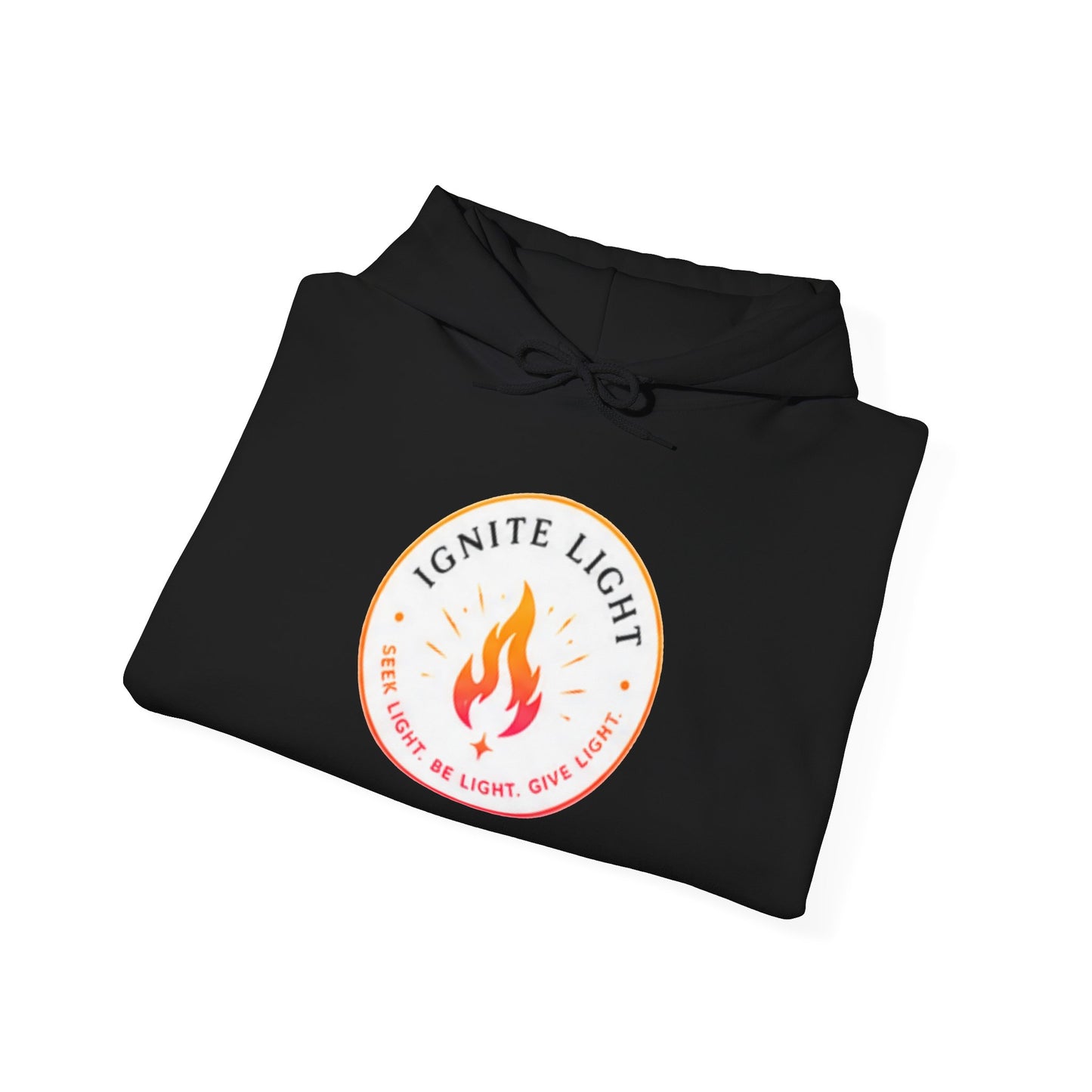 Ignite Light flame logo Stay Lit hoodie | Hooded Sweatshirt