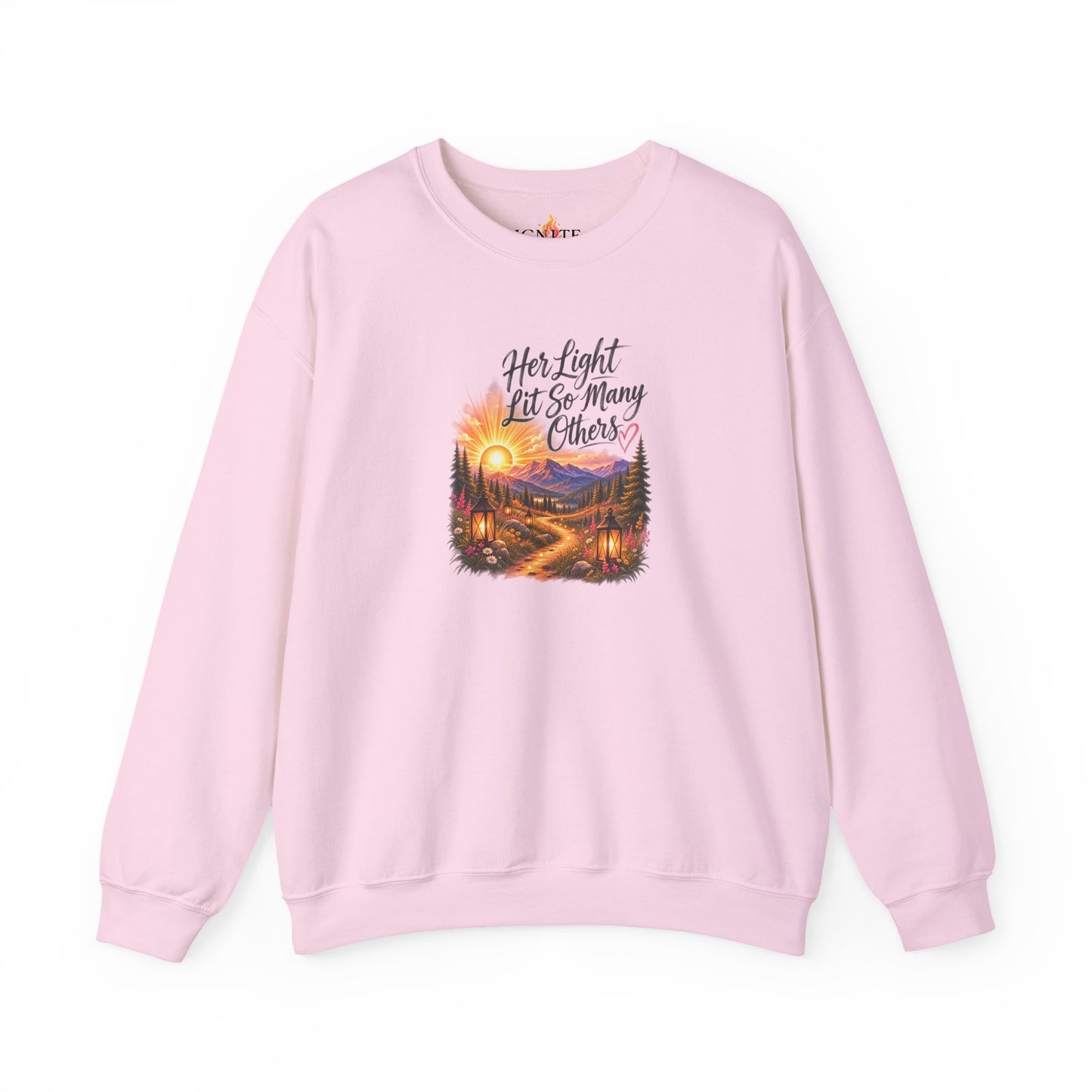 Her Light Lit So Many Others Crewneck Sweatshirt