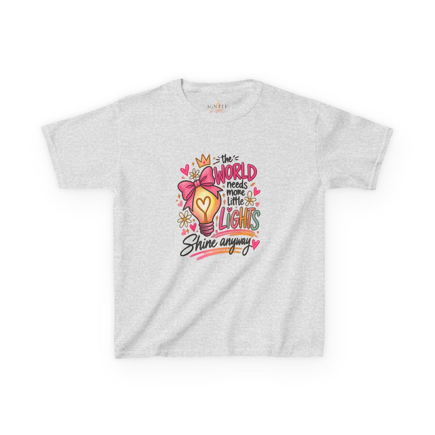 Kids Tee — "The World Needs More Little Lights" Graphic Shirt