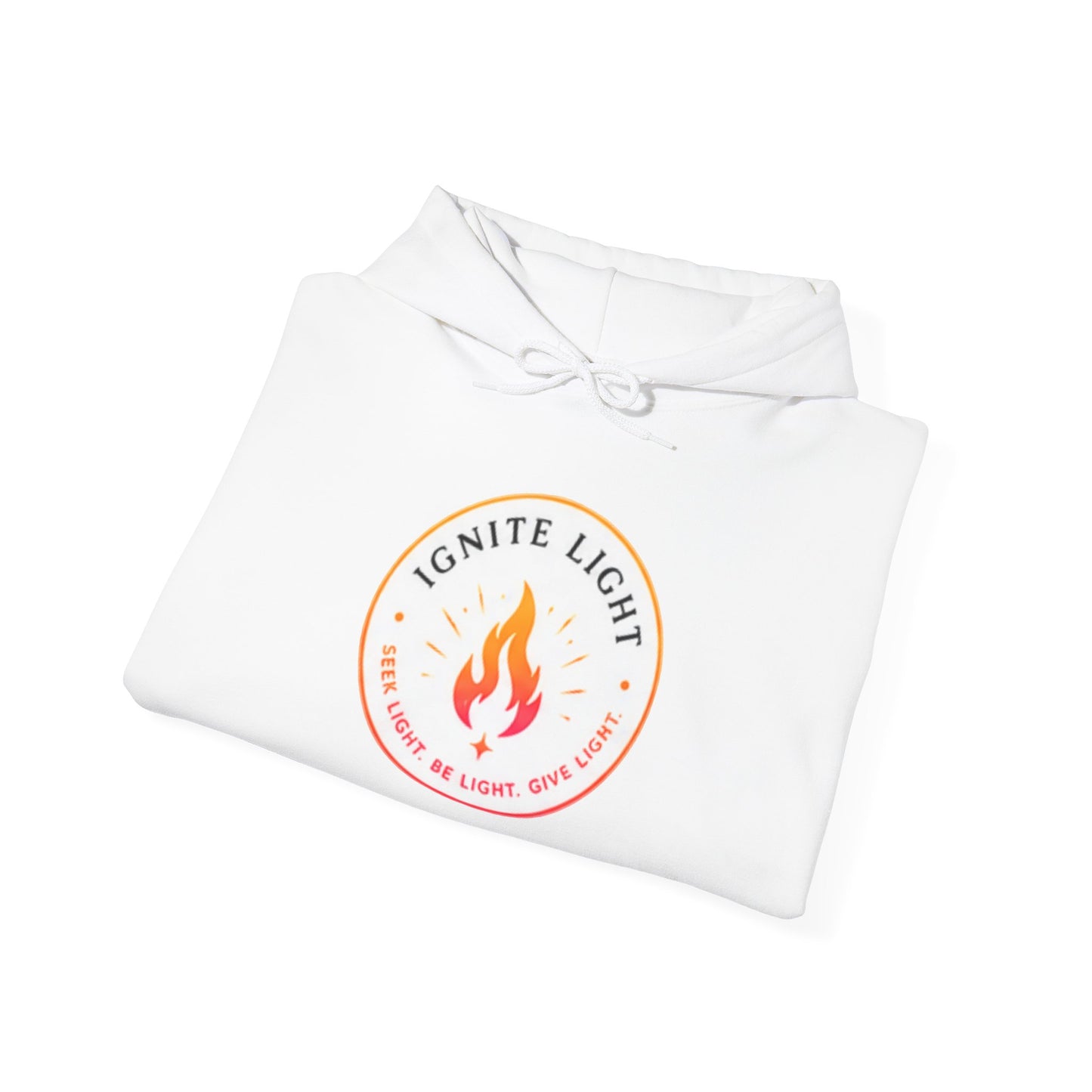 Ignite Light flame logo Stay Lit hoodie | Hooded Sweatshirt