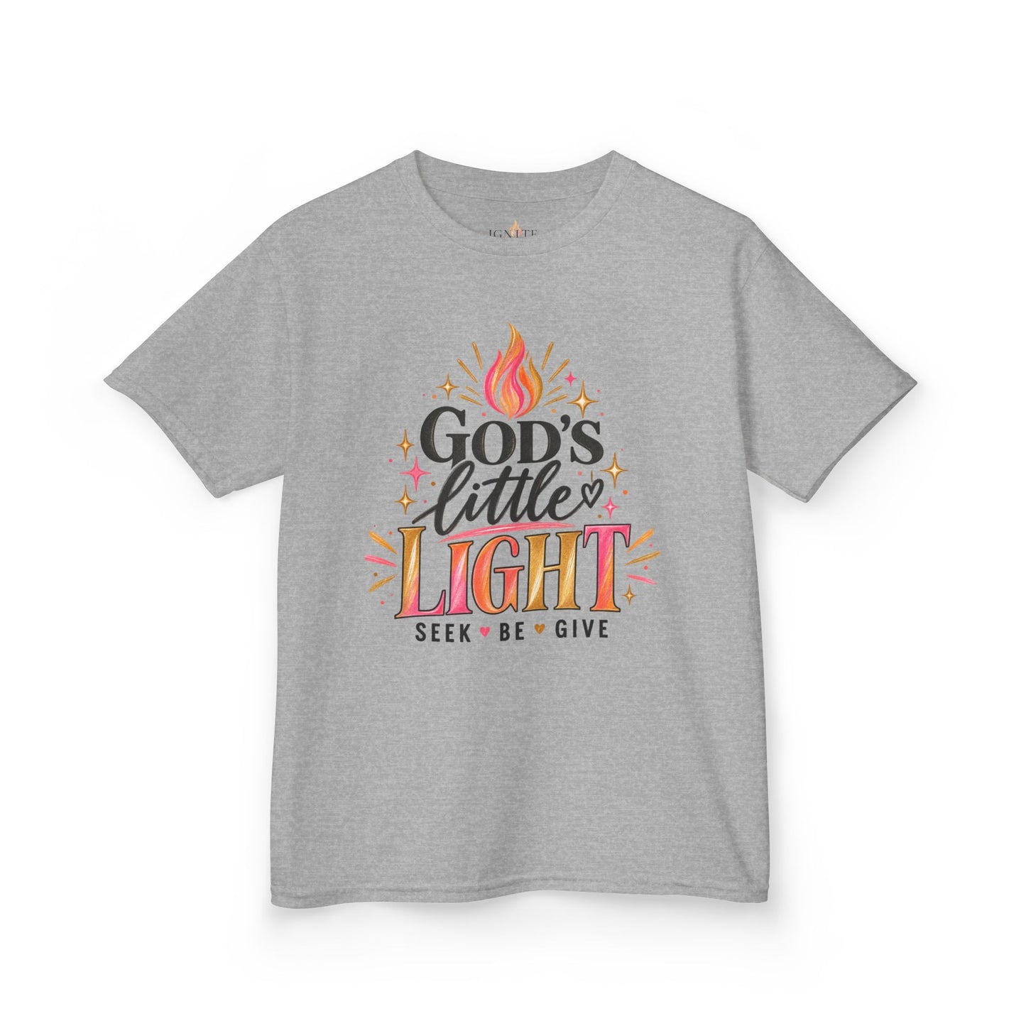 Kids Tee — "God's Little Light" Inspirational Christian Shirt