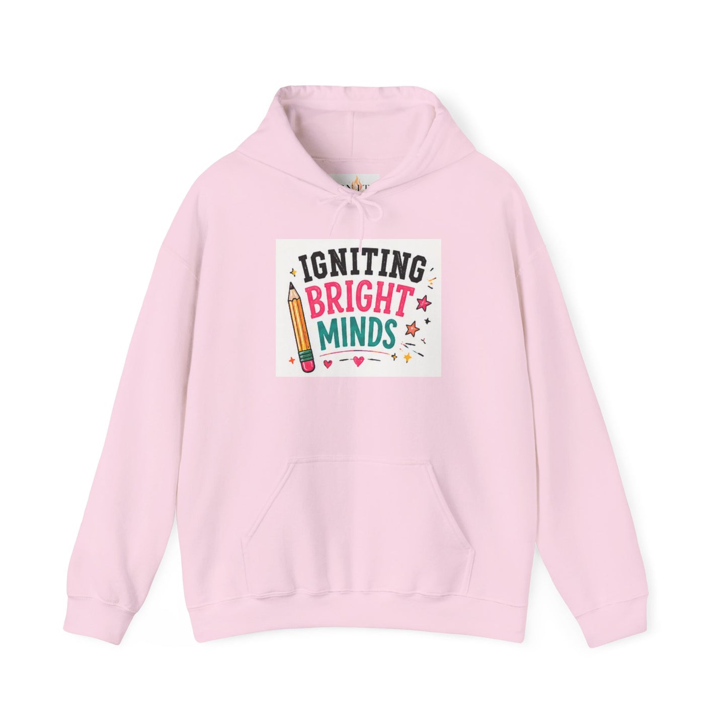 Igniting Bright Minds Pencil Graphic Hoodie | Teacher Appreciation, School