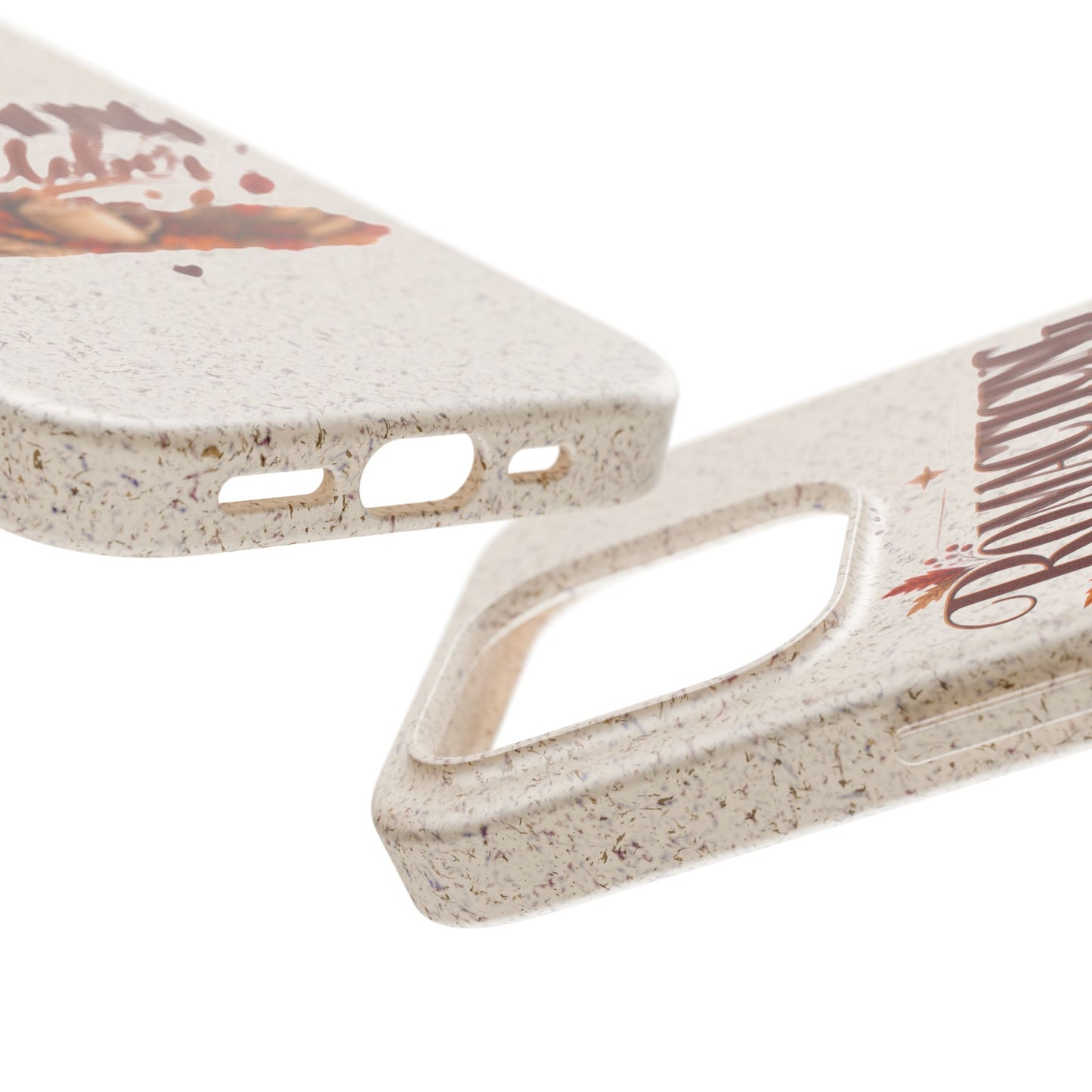 Biodegradable Phone Case — "Romacting October" Fall Pumpkin Coffee Design