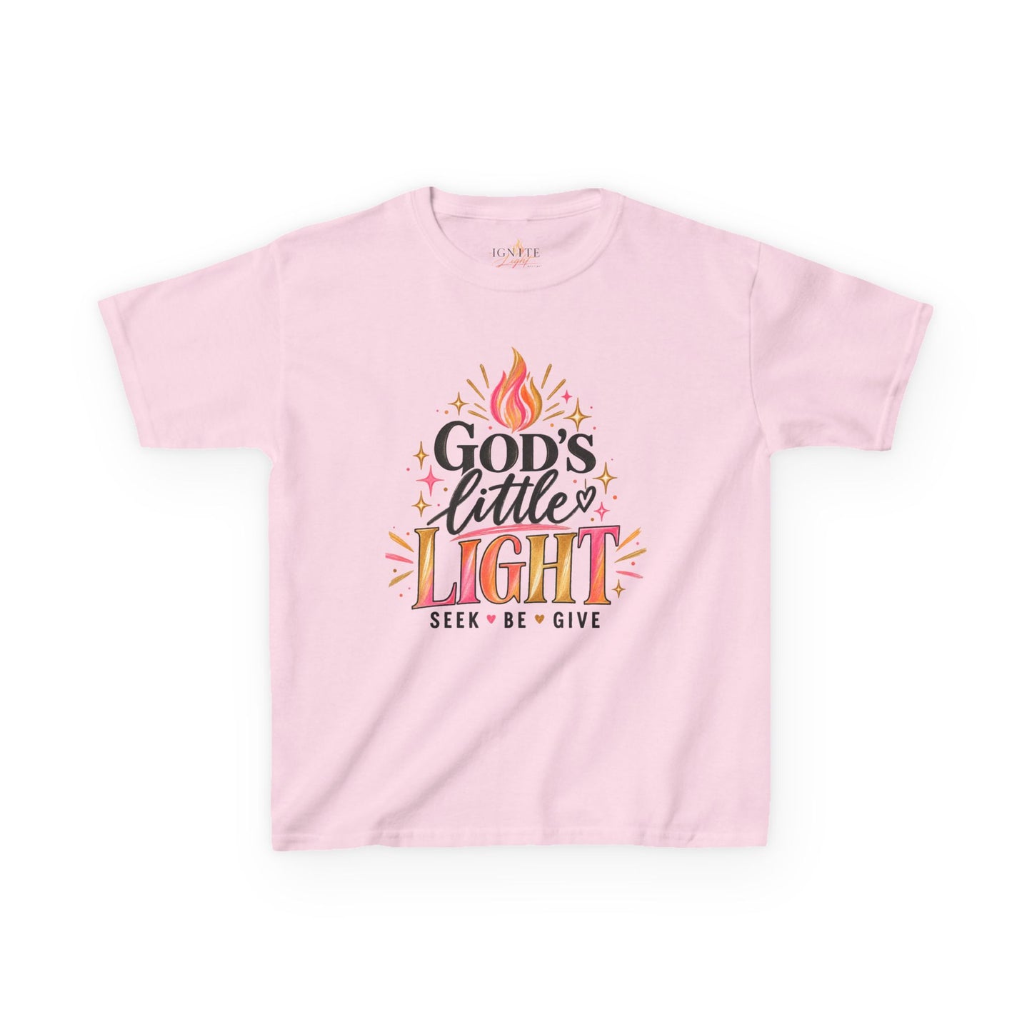 Kids Tee — "God's Little Light" Inspirational Christian Shirt