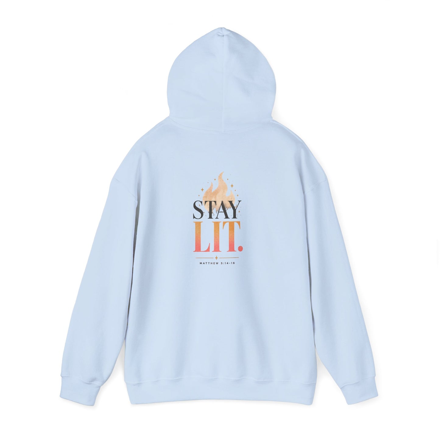 Ignite Light flame logo Stay Lit hoodie | Hooded Sweatshirt