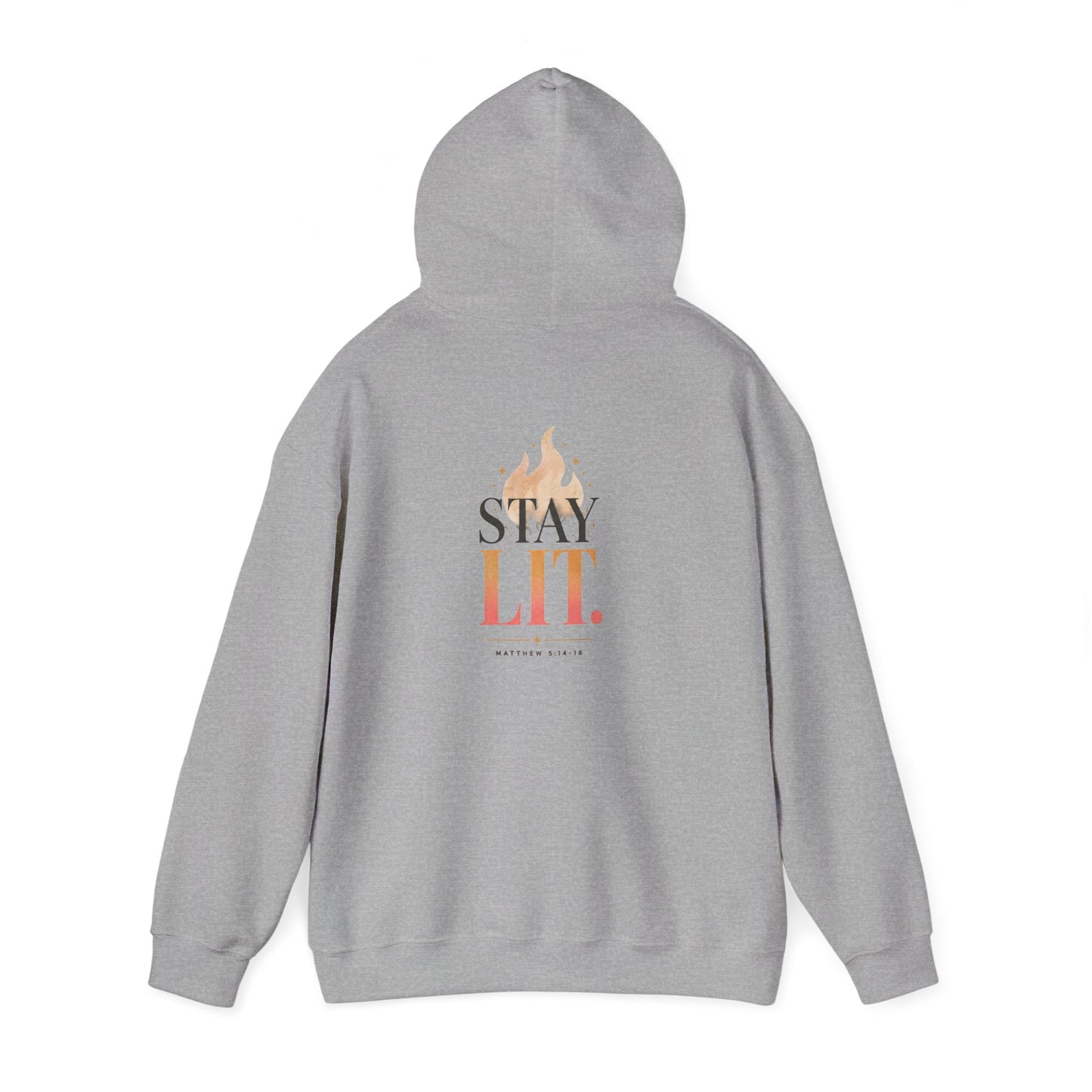 Ignite Light flame logo Stay Lit hoodie | Hooded Sweatshirt