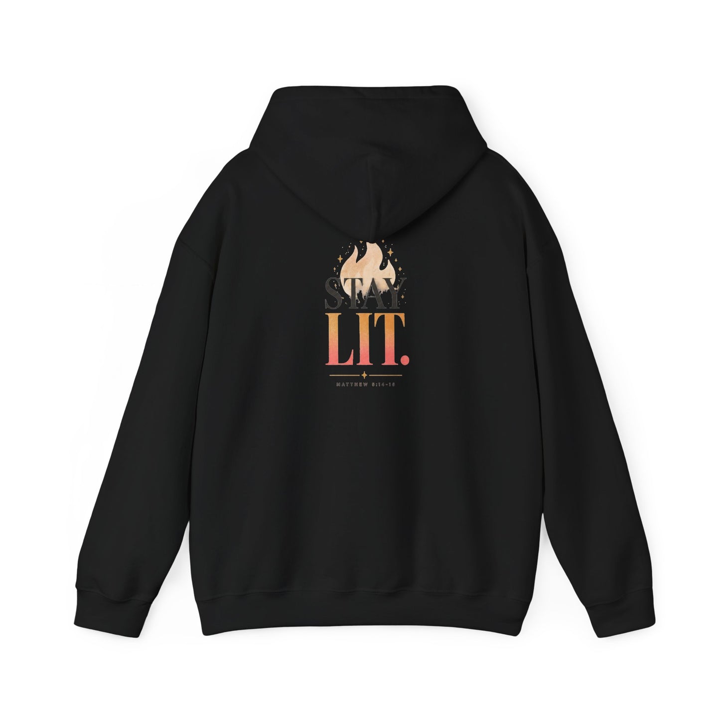 Ignite Light flame logo Stay Lit hoodie | Hooded Sweatshirt