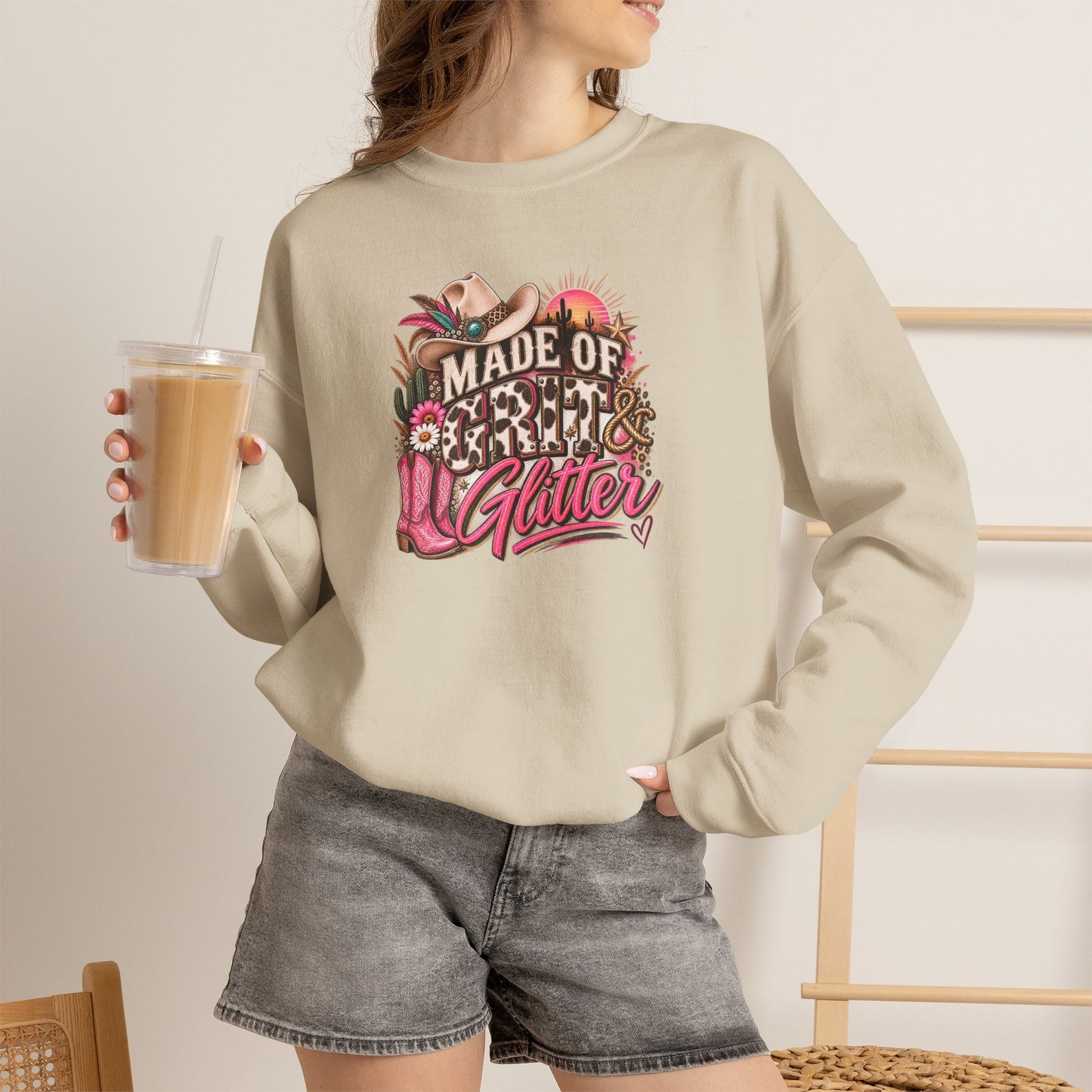 Copy of Made of Grit & Glitter Western Crewneck Sweatshirt