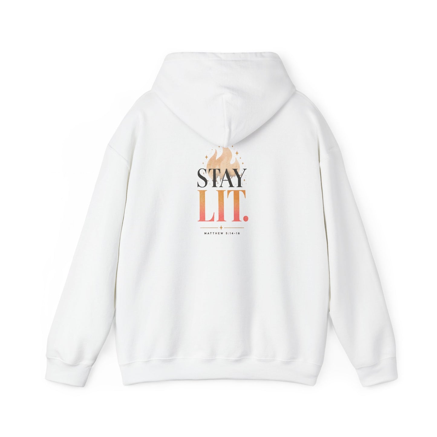 Ignite Light flame logo Stay Lit hoodie | Hooded Sweatshirt