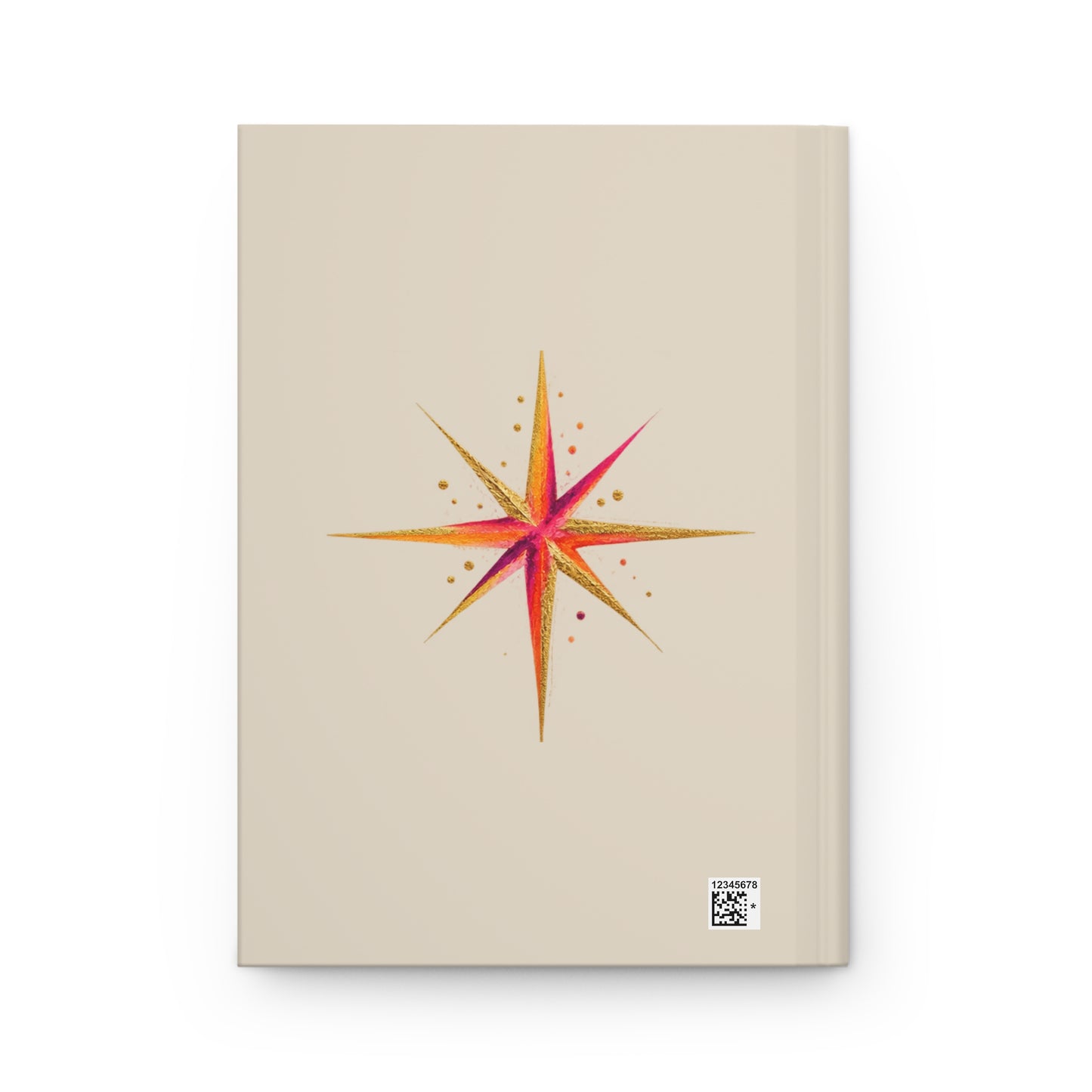 Hardcover Journal — "The Light I Noticed" Inspirational Notebook with Gold Accents