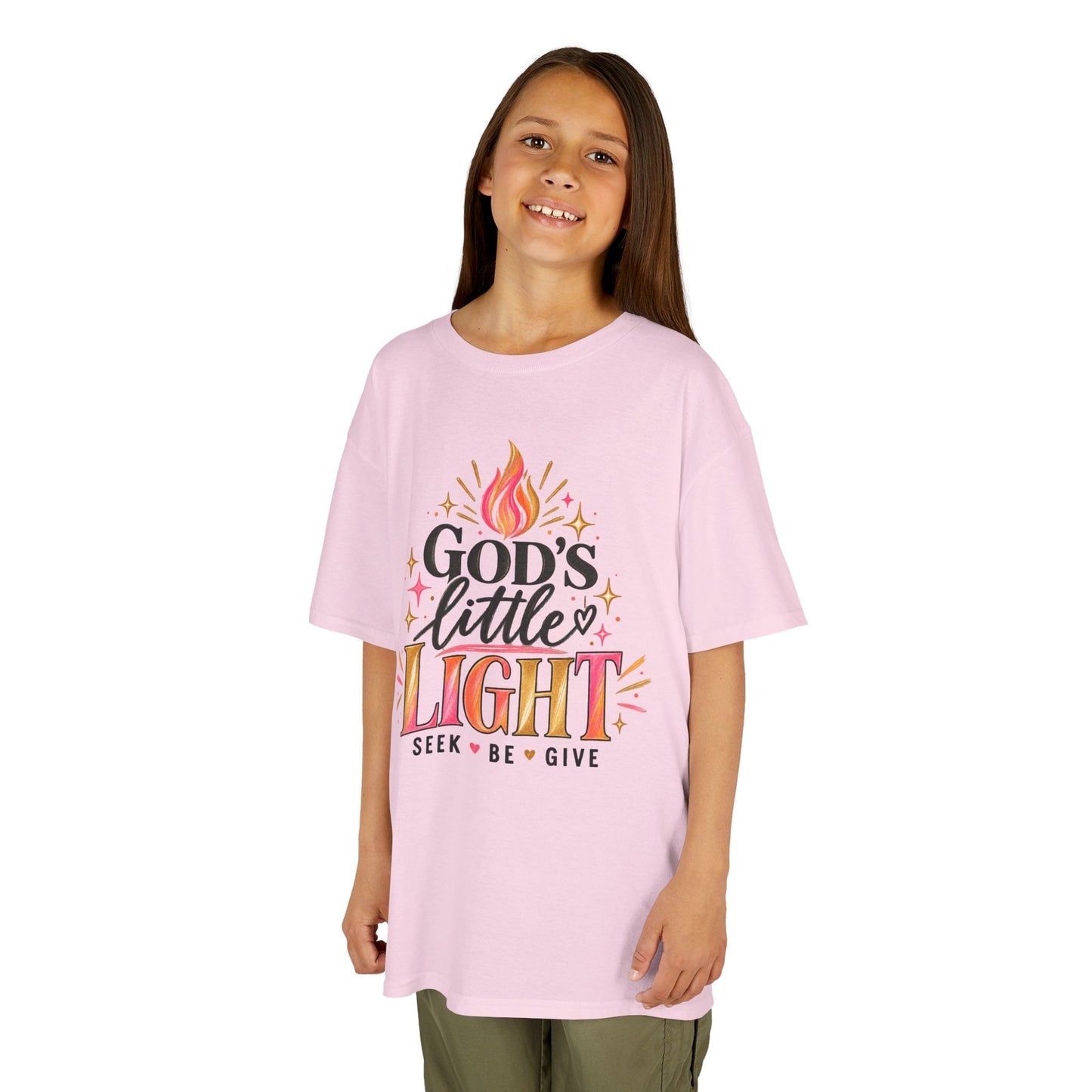 Kids Tee — "God's Little Light" Inspirational Christian Shirt
