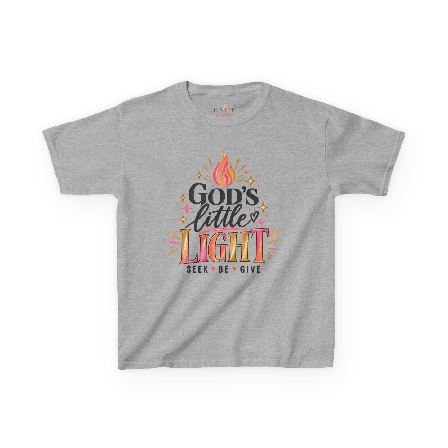 Kids Tee — "God's Little Light" Inspirational Christian Shirt