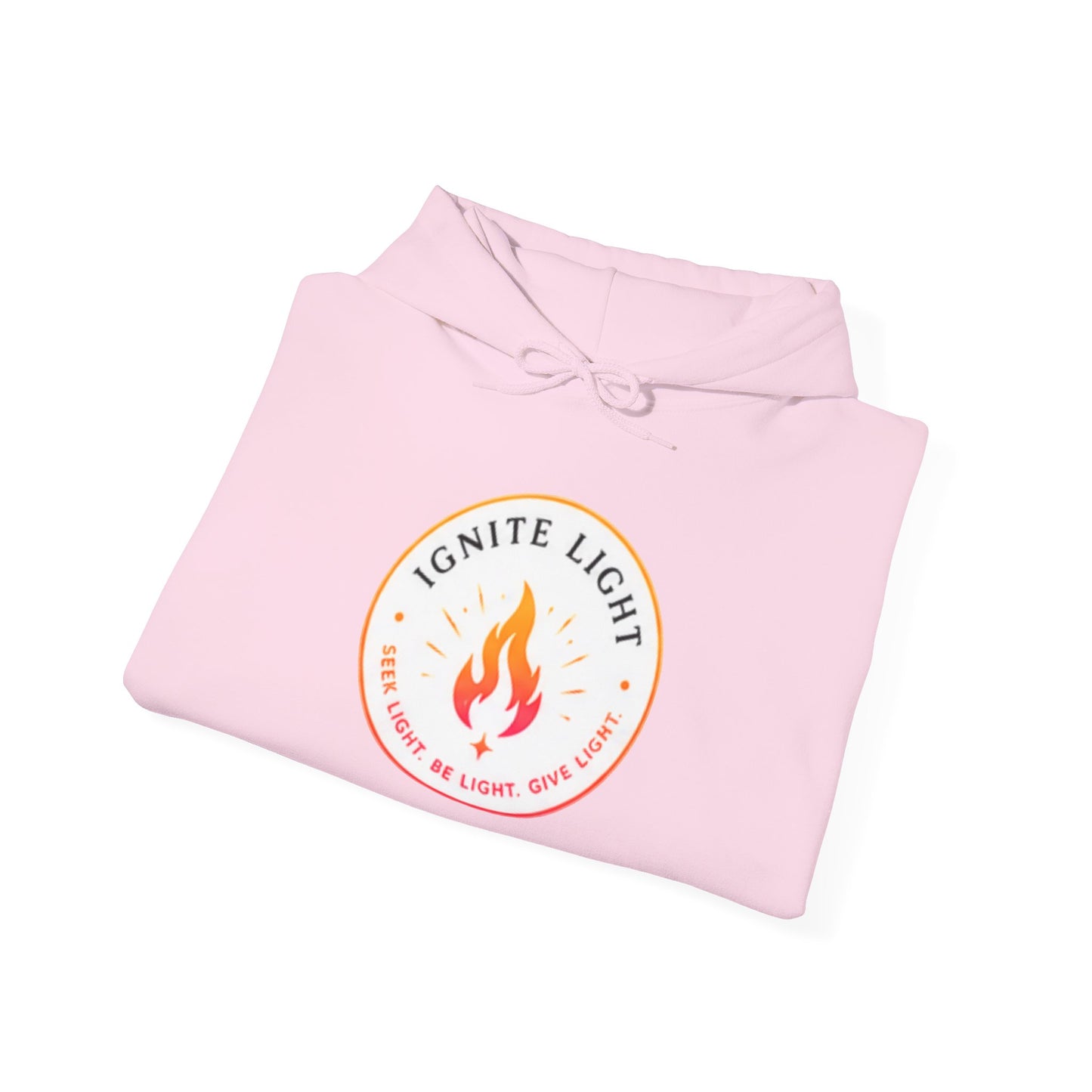 Ignite Light flame logo Stay Lit hoodie | Hooded Sweatshirt