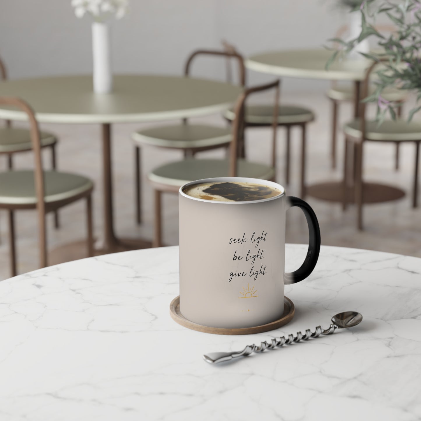 Color-Changing Mug — Minimal Neutral Script Design (11 oz)