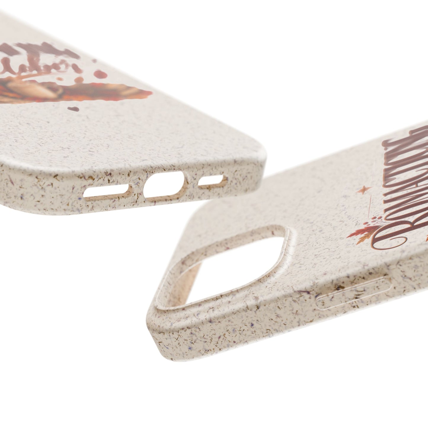 Biodegradable Phone Case — "Romacting October" Fall Pumpkin Coffee Design