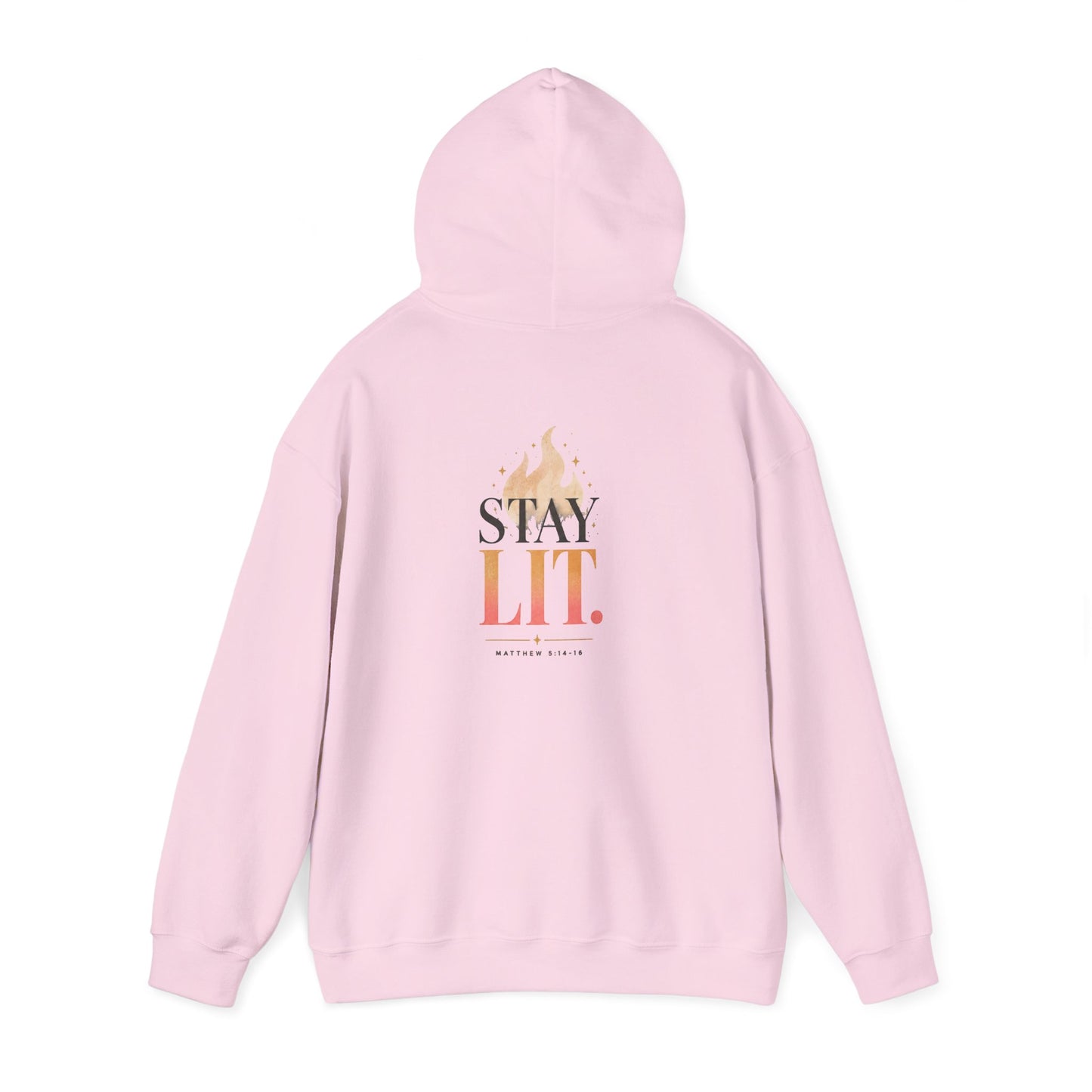 Ignite Light flame logo Stay Lit hoodie | Hooded Sweatshirt