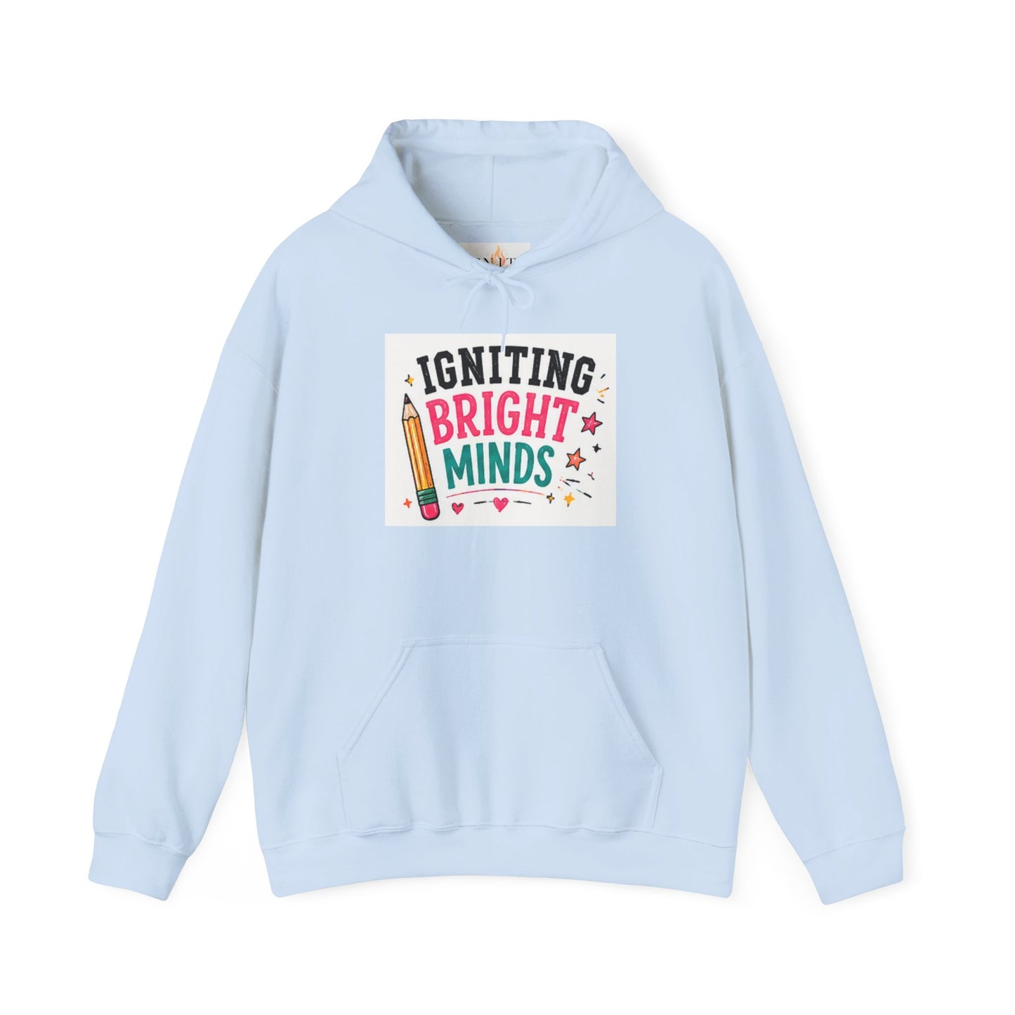 Igniting Bright Minds Pencil Graphic Hoodie | Teacher Appreciation, School
