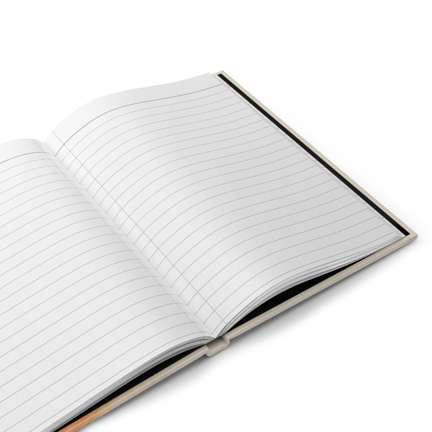 Hardcover Journal — "The Light I Noticed" Inspirational Notebook with Gold Accents