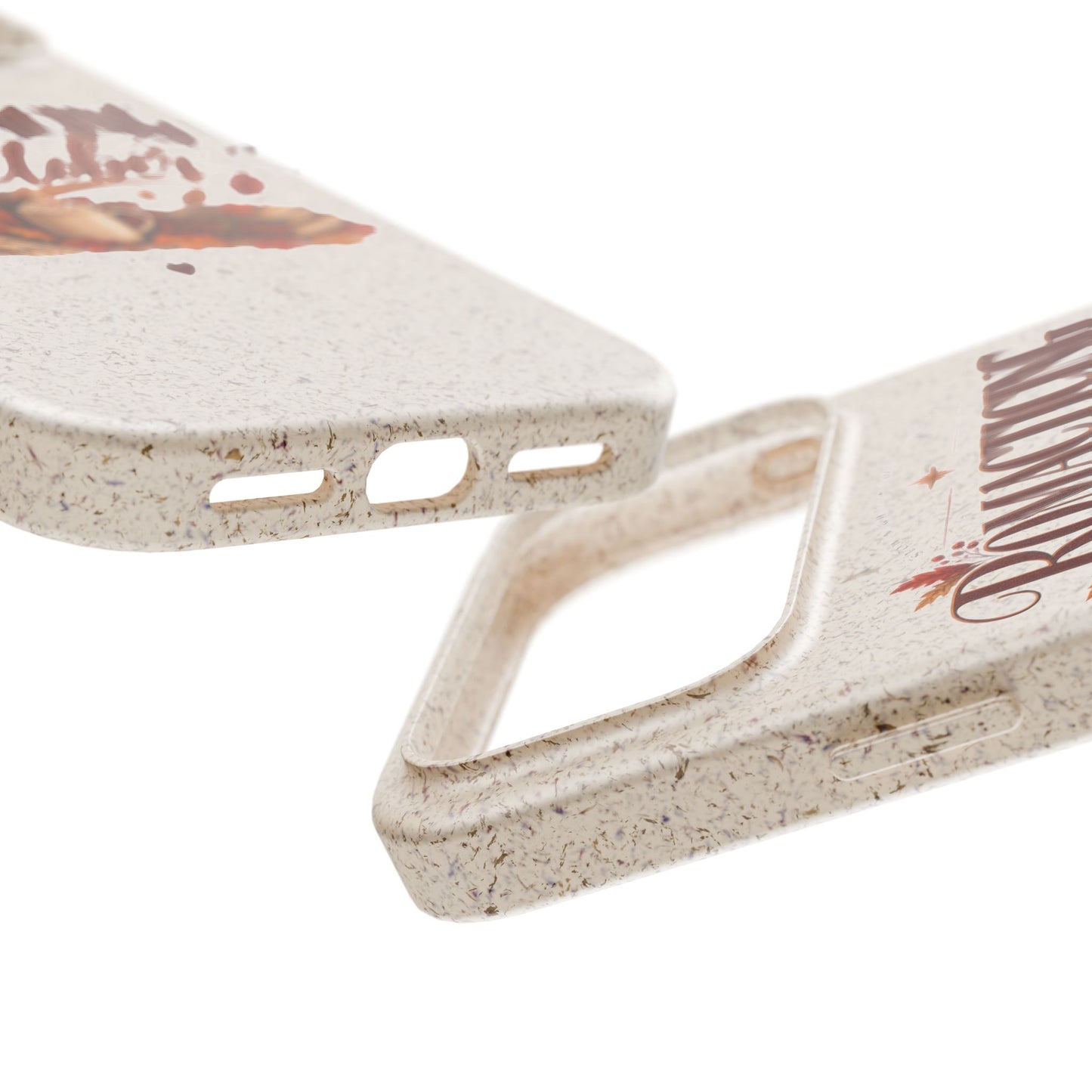 Biodegradable Phone Case — "Romacting October" Fall Pumpkin Coffee Design