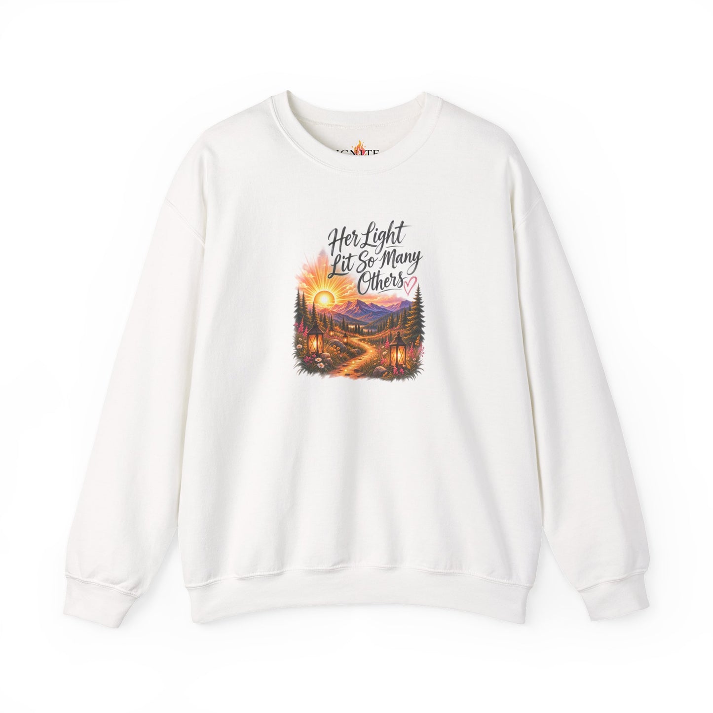 Her Light Lit So Many Others Crewneck Sweatshirt