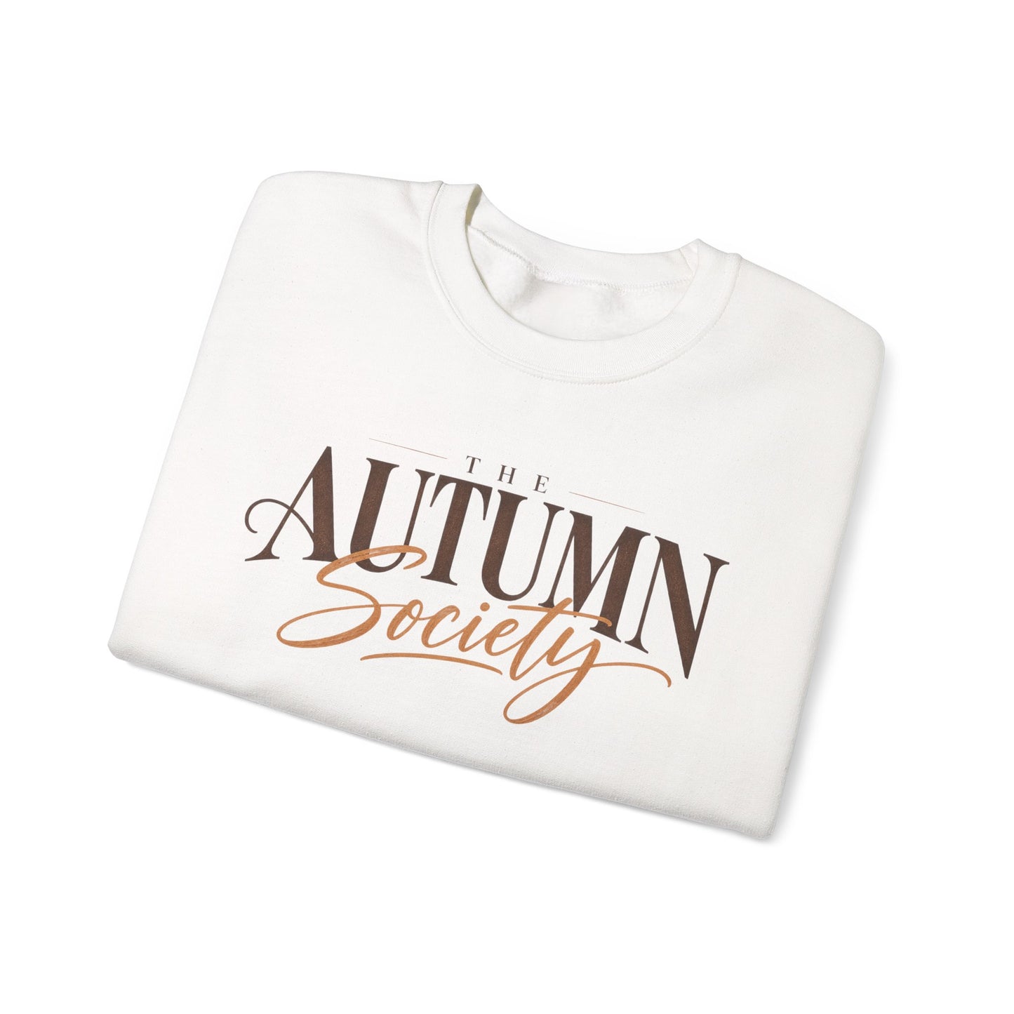 Autumn Society Crewneck Sweatshirt — Cozy Fall Graphic Pullover