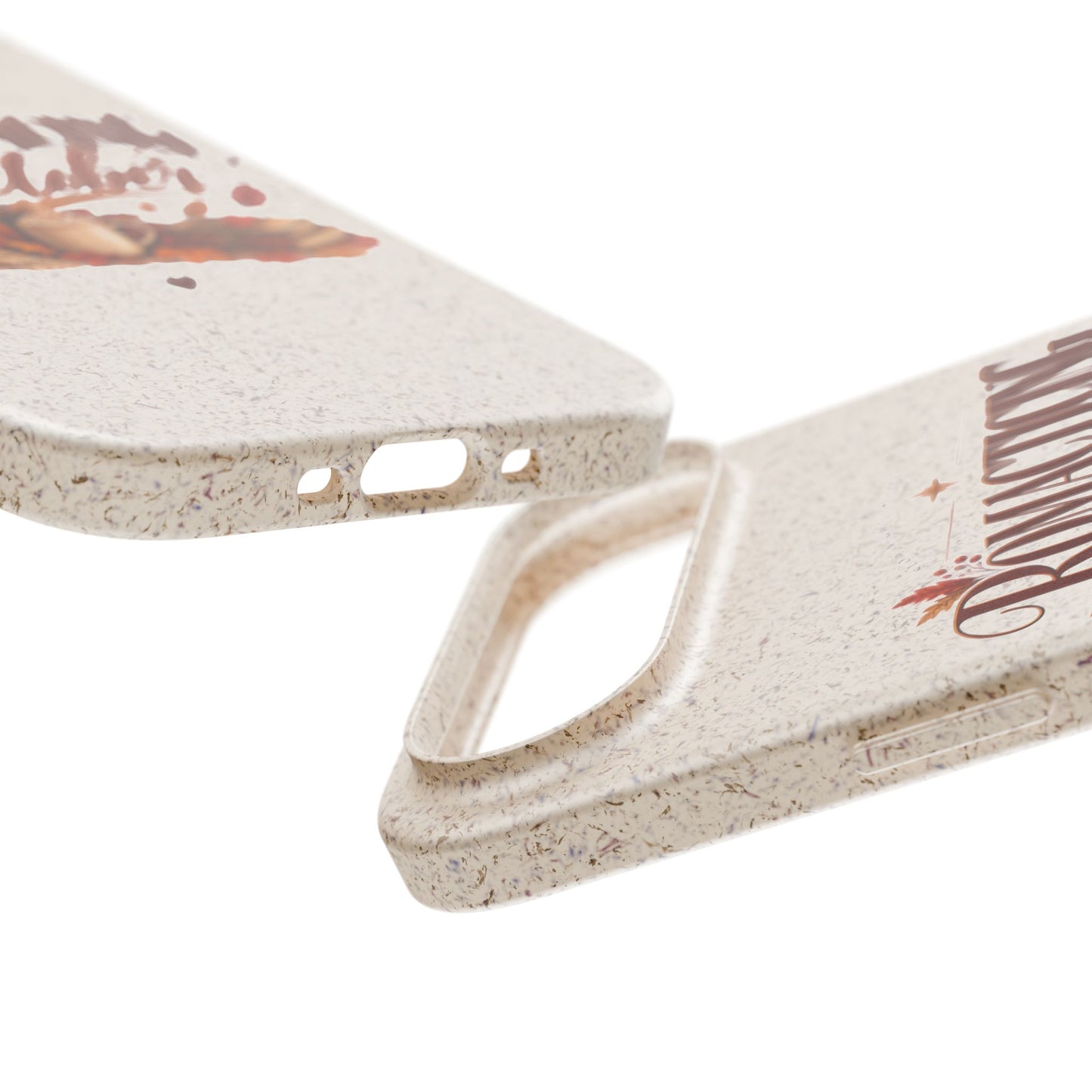 Biodegradable Phone Case — "Romacting October" Fall Pumpkin Coffee Design