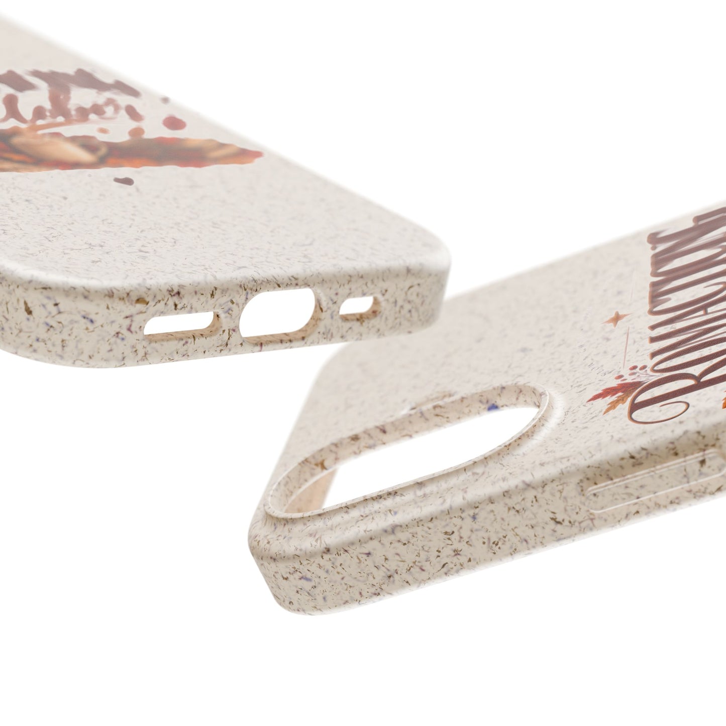 Biodegradable Phone Case — "Romacting October" Fall Pumpkin Coffee Design