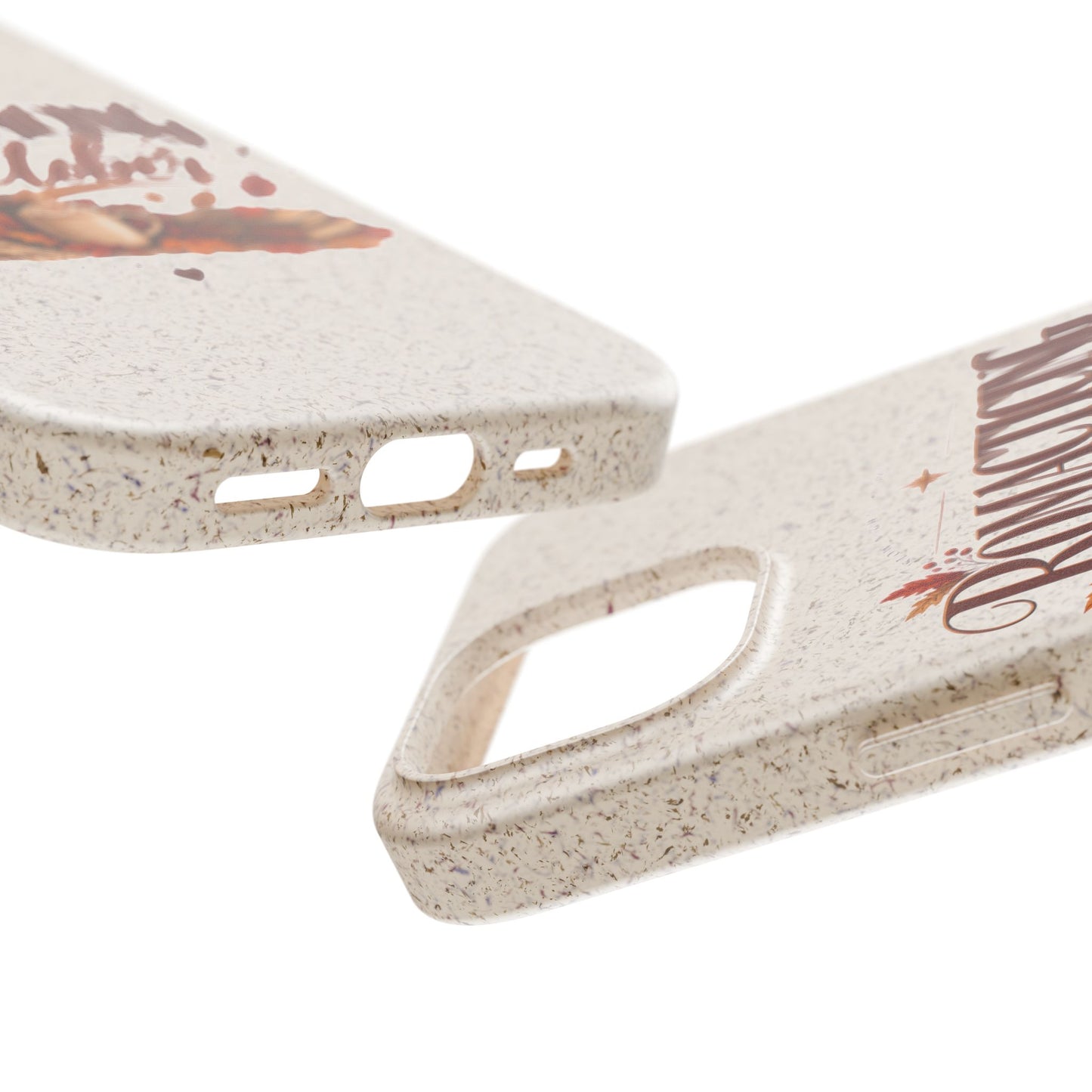 Biodegradable Phone Case — "Romacting October" Fall Pumpkin Coffee Design
