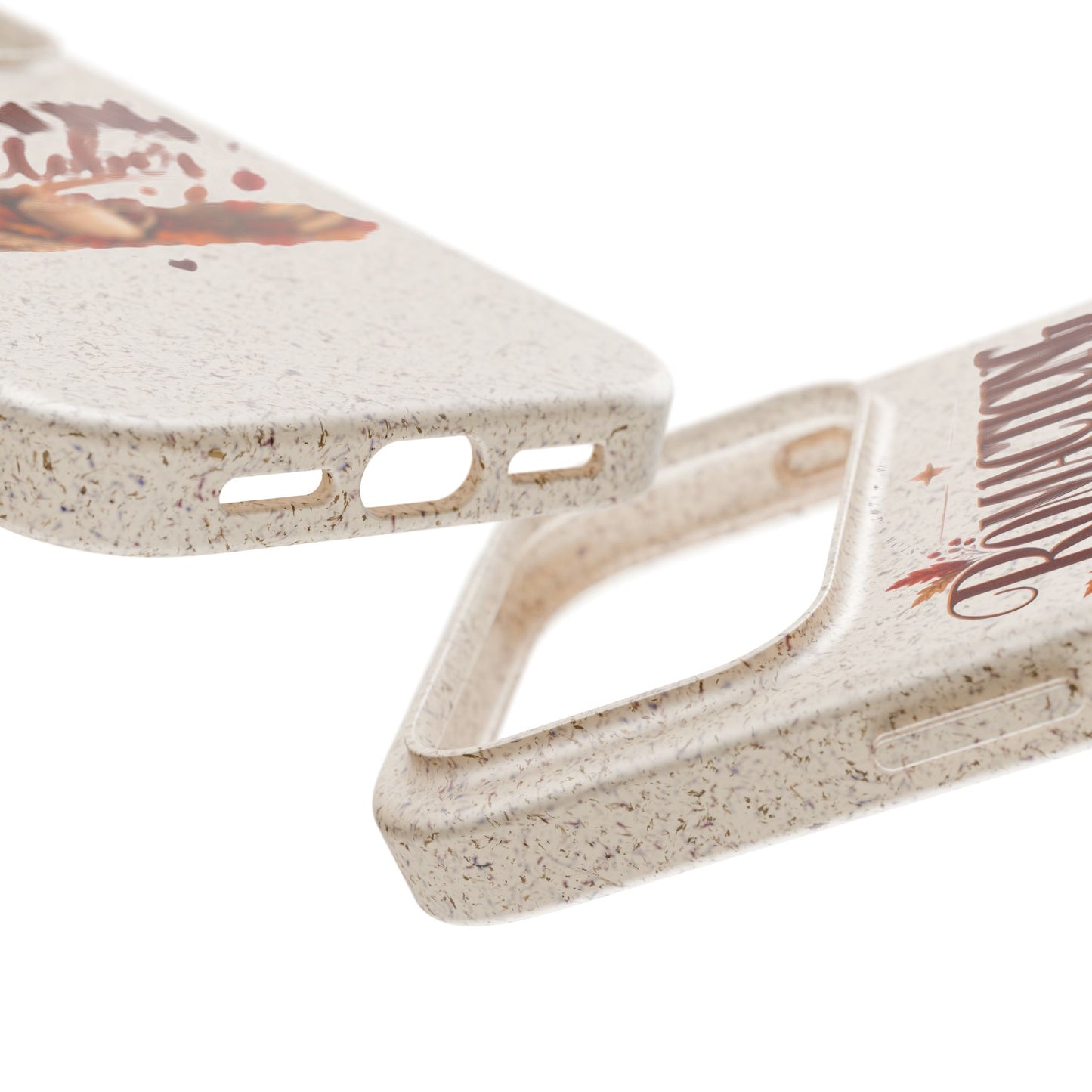 Biodegradable Phone Case — "Romacting October" Fall Pumpkin Coffee Design