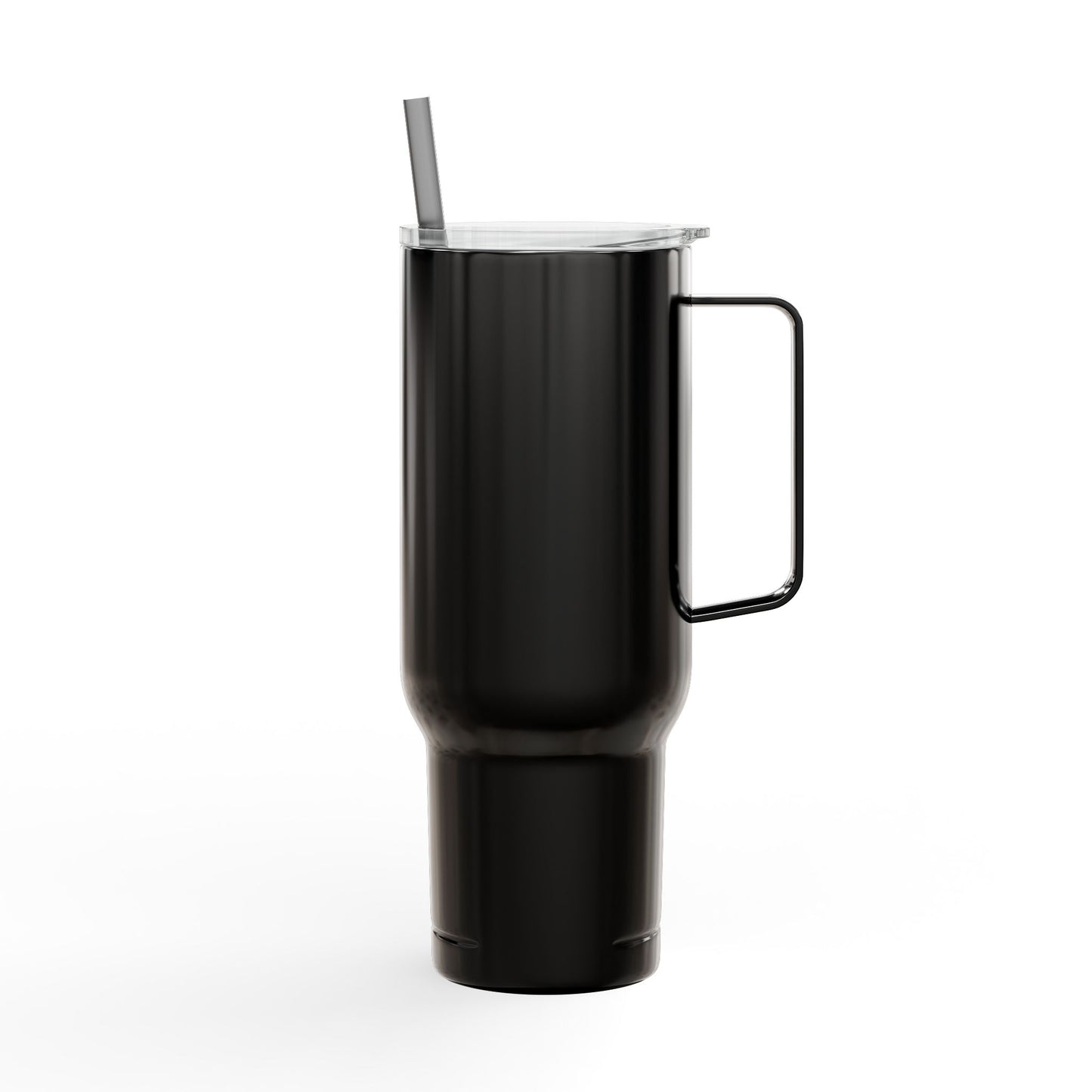 Engraved 40oz Insulated Tumbler with Handle & Lid — 'Ignite Light' Campfire Logo