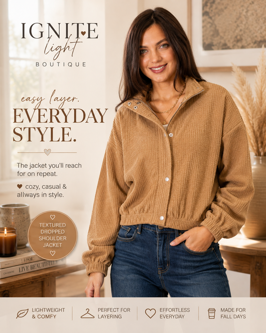 Easy Days Textured Fall Jacket